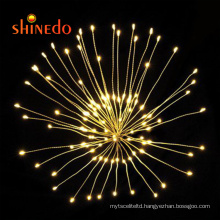 Waterproof Outdoor Hanging Lights  LED Wire Firework Lights for Decor Party